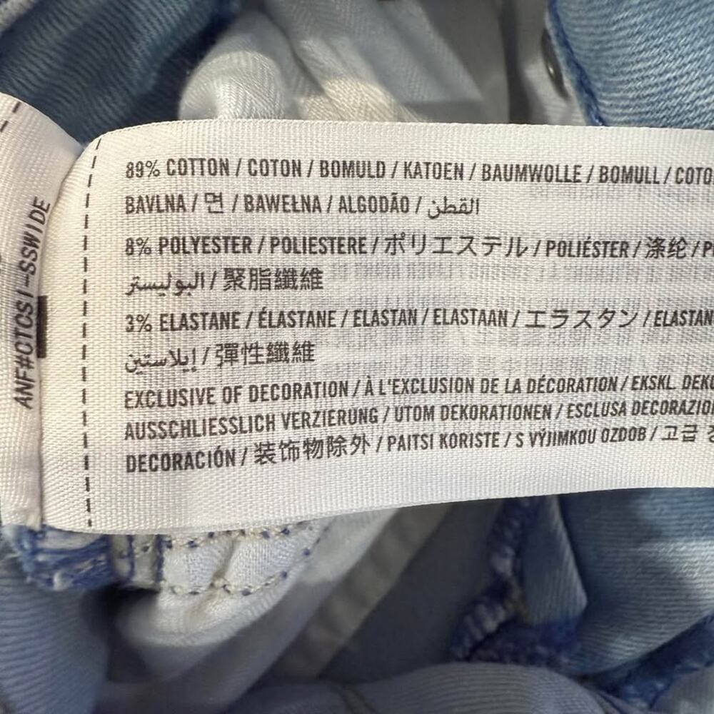 Abercrombie & Fitch The Super Skinny Ankle Mid Rise Denim Jeans Women's 28 Blue - Picture 9 of 9